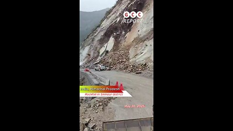 #India #Rockfall #HimachalPradesh #naturaldisasters #destruction #anomaly #climatecrisis #weather