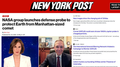 3I/Atlas | “Is 3I/Atlas Alien Technology? It Could Be a Mothership That Could Release Probes. It Could Be a Black Swan Event...I’m Speaking w/ Joe Rogan In a Few Days.” - Avi Loeb (Physicist & Harvard Professor) + Gold At $4,000?