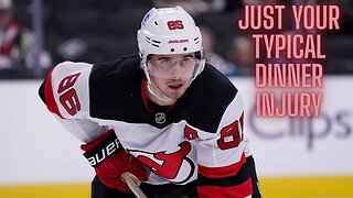 Jack Hughes the latest athlete to sustain a freak accident that will keep him off the ice