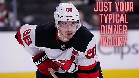 Jack Hughes the latest athlete to sustain a freak accident that will keep him off the ice