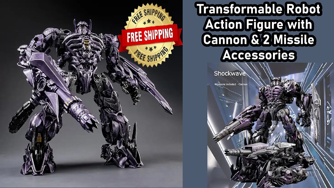 Review about this Transformable Robot Action Figure with Cannon & 2 Missile Accessories
