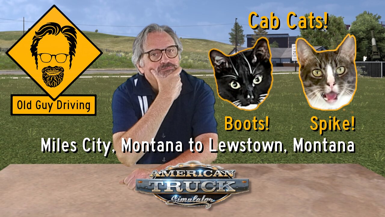 Miles City, Montana to Lewistown, Montana in American Truck Simulator