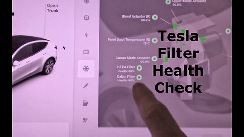 Quick Tesla Cabin & Hepa Filters Health Check
