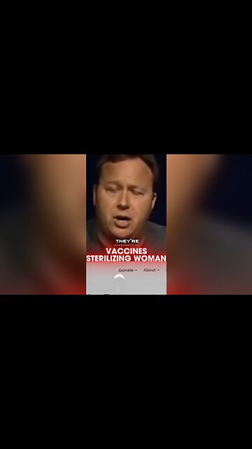 Alex Jones: Vaccines Sterilizing Woman - 10/12/2005