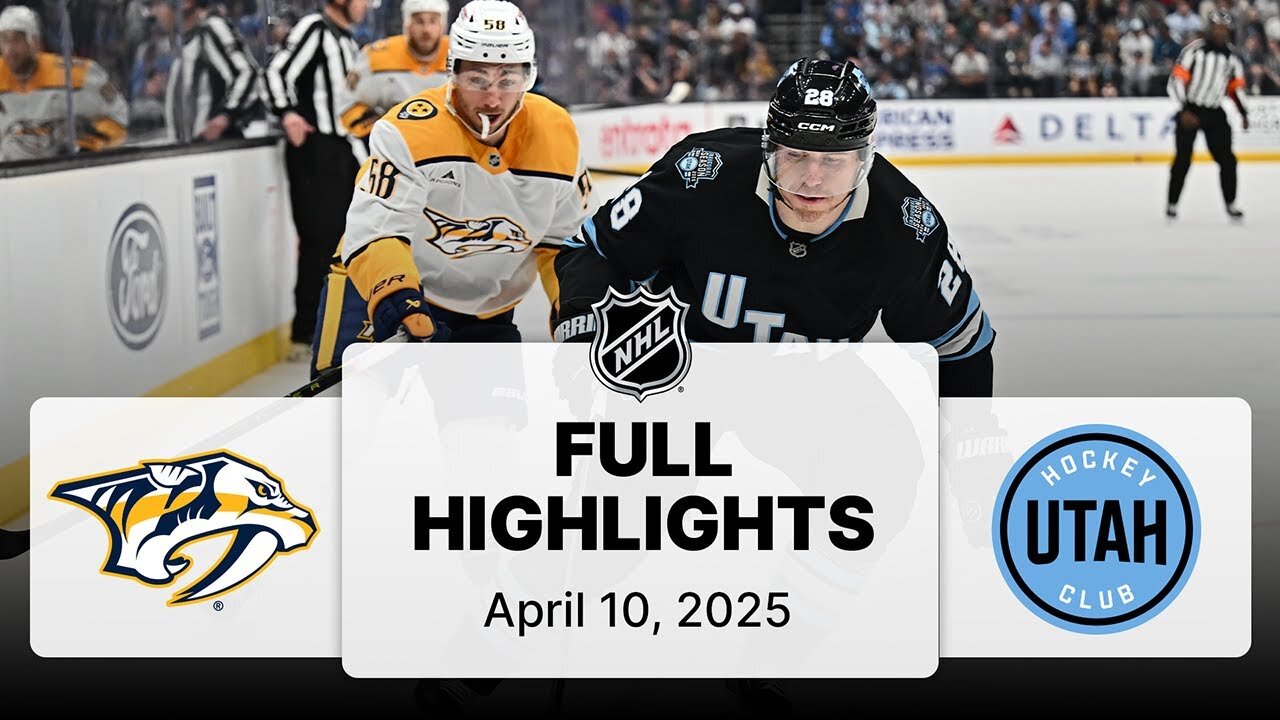 NHL Highlights | Predators vs. Utah Hockey Club | April 10, 2025