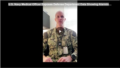 "US Navy Med Officer Reveals Defense Dept. Data Showing Alarmingly High Levels"