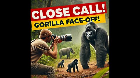 Face-to-Face with a Giant Gorilla! Photographer’s Brave Encounter 😱"