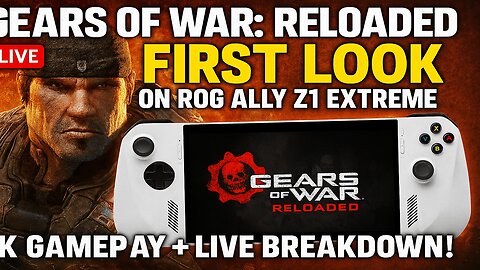 Gears of War: Reloaded FIRST LOOK on ROG Ally Z1 Extreme 🔴 4K GeForce NOW Gameplay!