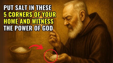 PADRE PIO REVEALS- PUT SALT IN THESE 5 CORNERS OF YOUR HOME AND WITNESS THE POWER OF GOD