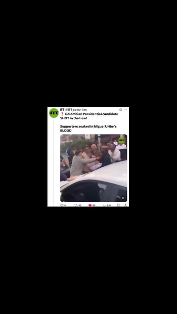 🔴 BREAKING: [GRAPHIC] Colombian Pres candidate Miguel Uribe Turbay SHOT in the head 6.07.25