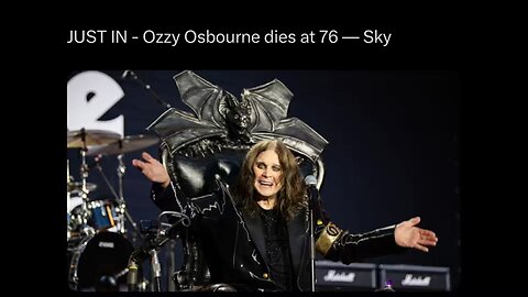 ozzy Osborne Dead at 76 Ritual