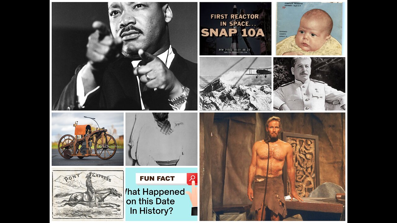 THIS DATE IN HISTORY - Pony Express, Wood Block Alarm Clock, Nuclear Spacecraft and MORE! 04/03/25