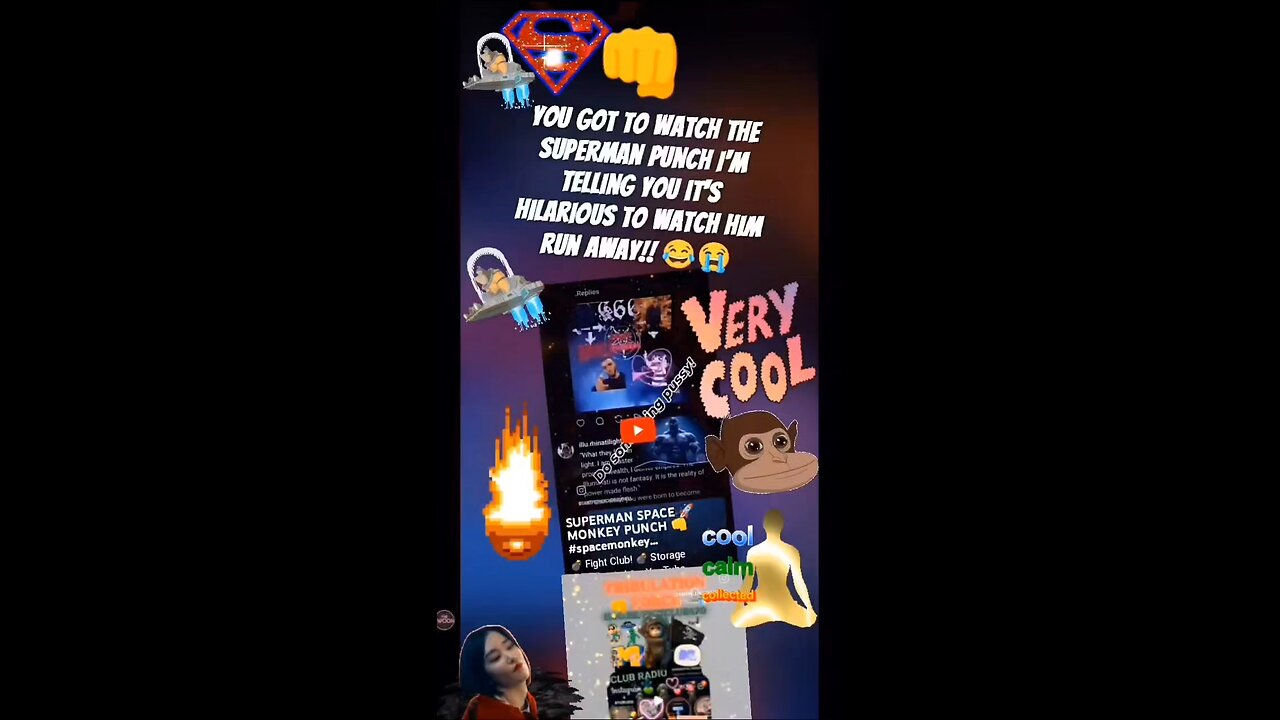 SPACE 🚀 MONKEY SUPERMAN PUNCH 👊