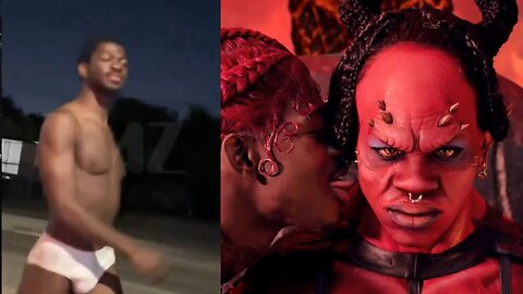 Satanic Homosexual Rapper, Lil Nas X, Roaming Lost Angeles At 4AM In His Underwear, Acting Strangely