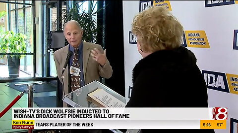 October 27, 2001 - WISH-TV's Steve Sweitzer & Dick Wolfsie Enter Indiana Broadcast Hall of Fame