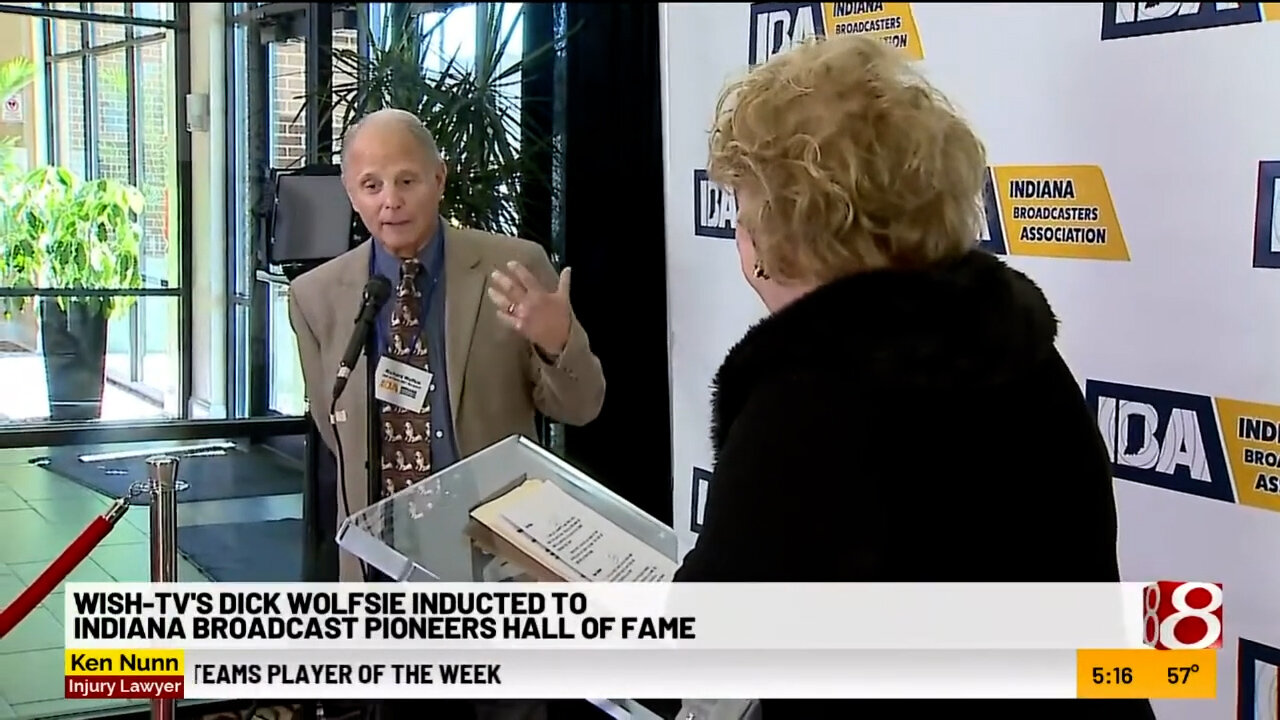 October 27, 2001 - WISH-TVs Steve Sweitzer & Dick Wolfsie Enter Indiana Broadcast Hall of Fame