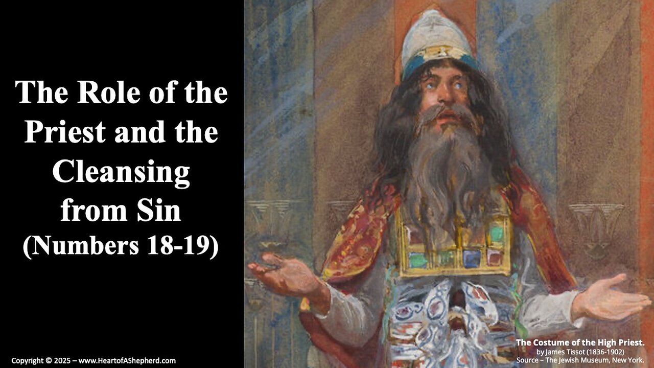 The Role of the Priest and the Cleansing from Sin (Numbers 18-19) – from www.HeartofAShepherd.com.