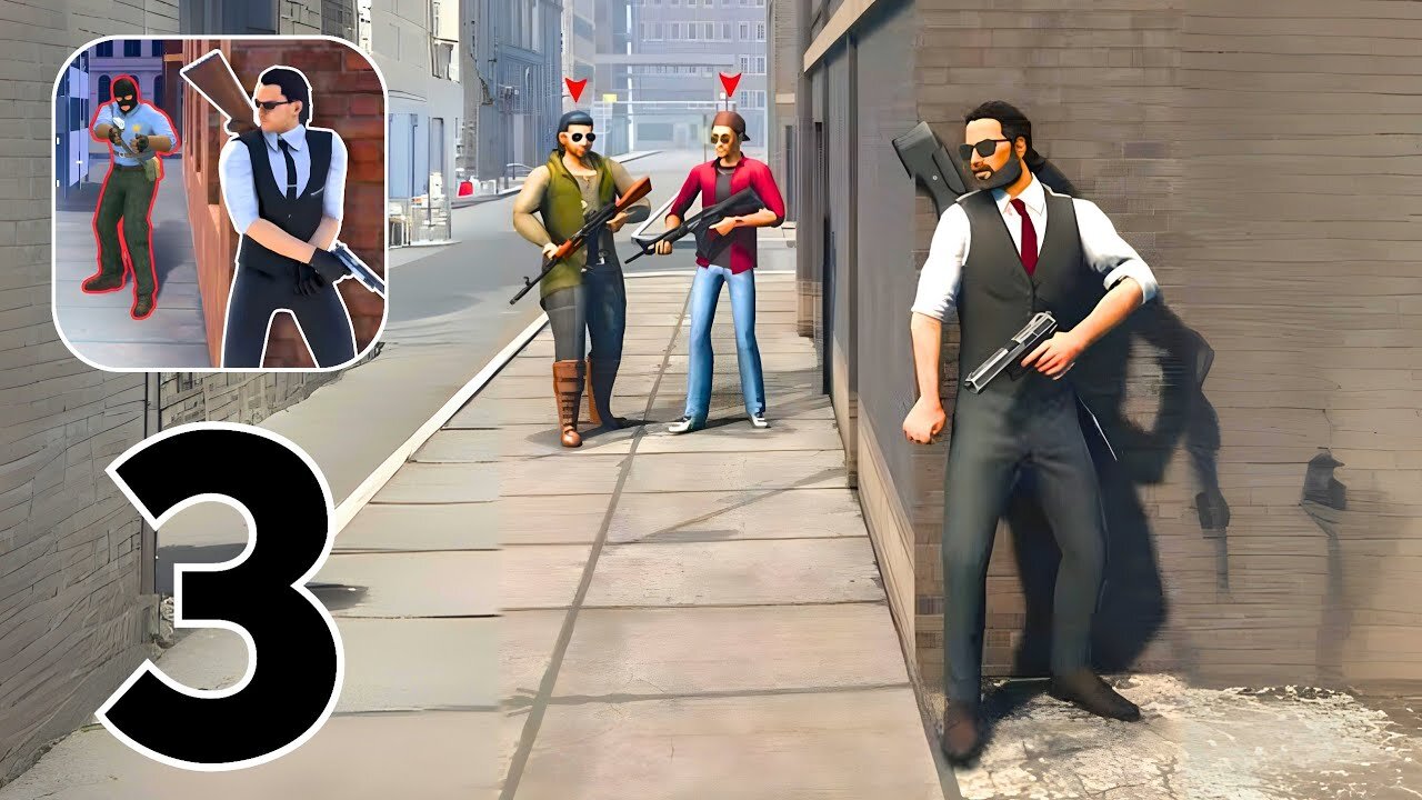 Agent Hunt - Hitman Shooter - Gameplay Walkthrough | Part 3 (Android, iOS)