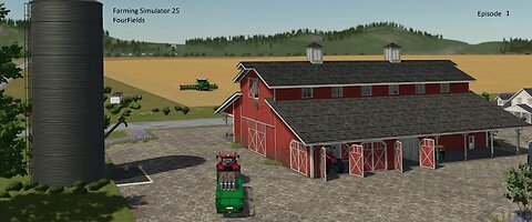 Starting out with little equipment and a small plot of land with grass and trees on it