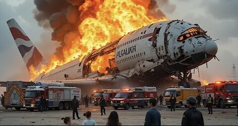 Emergency Landing crash in Airport | British Airways A380 | Plane Crash In...