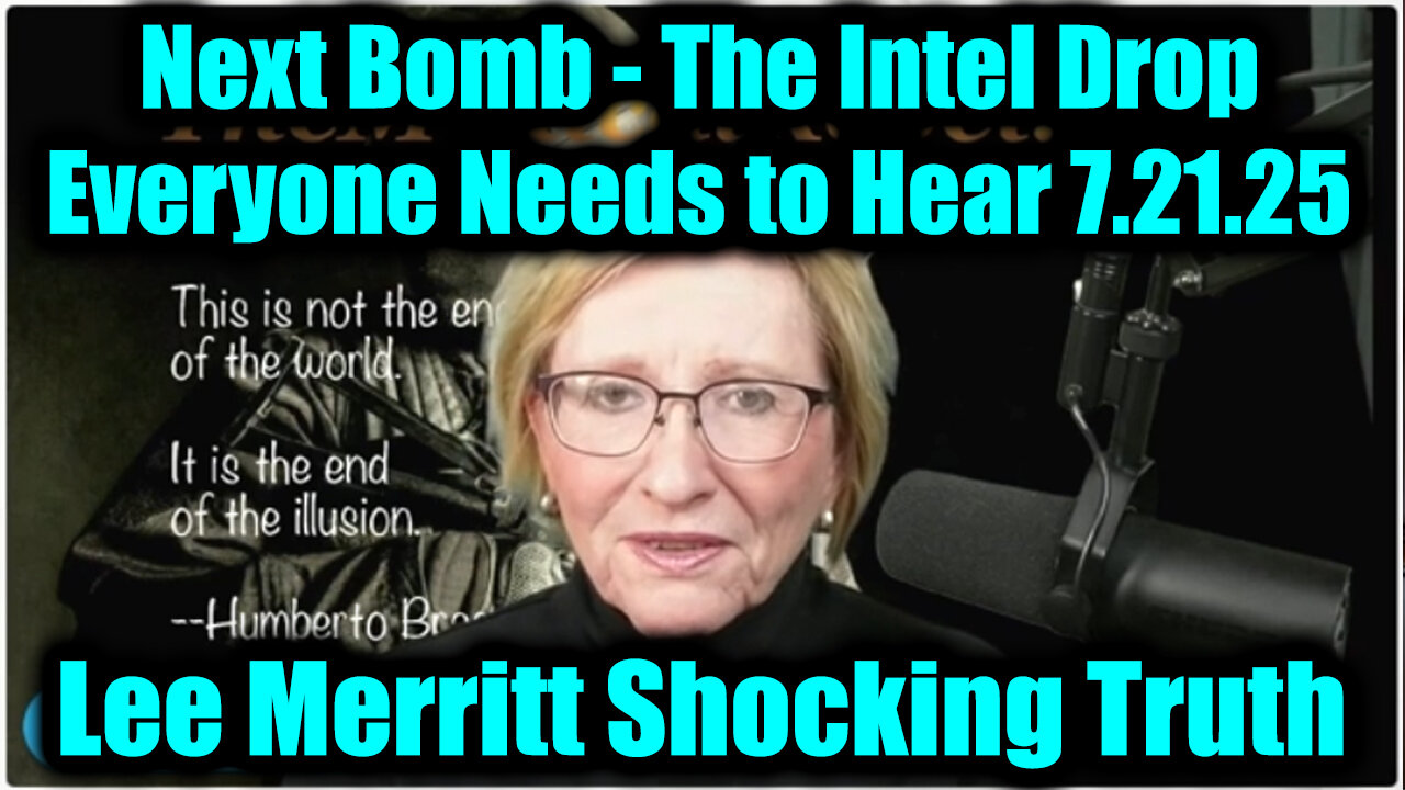 LEE. The Intel Drop Everyone Needs to Hear. 7-21-25-AT-1PM-CST-20-EST