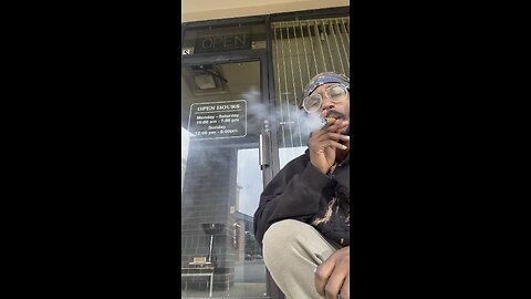 Cigar 117 waiting for tobacco shop to open