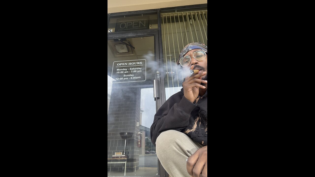 Cigar 117 waiting for tobacco shop to open