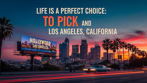 Life is perfect choice To Pick and Los Angeles California [Music]