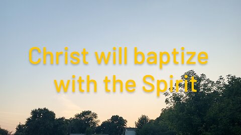 Be baptized
