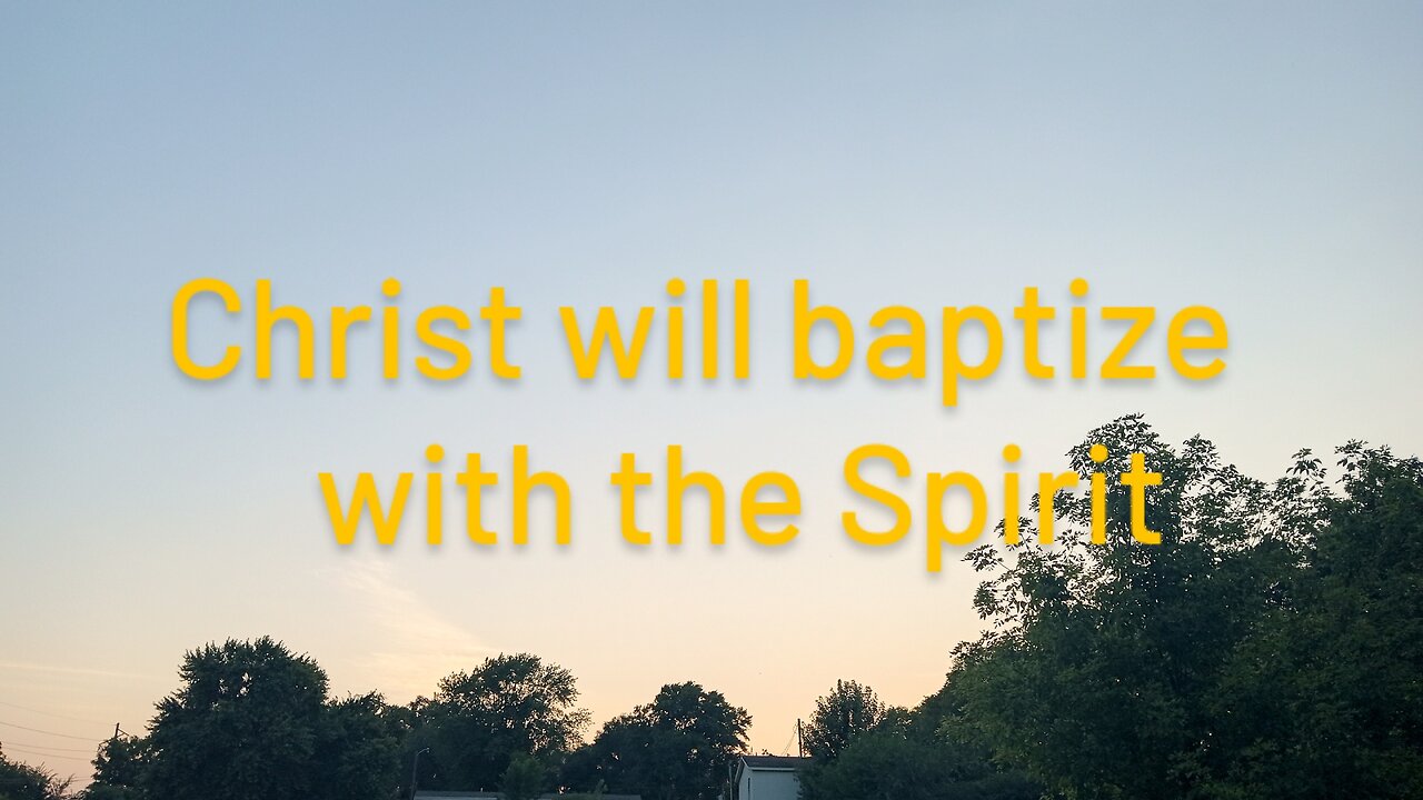 Be baptized