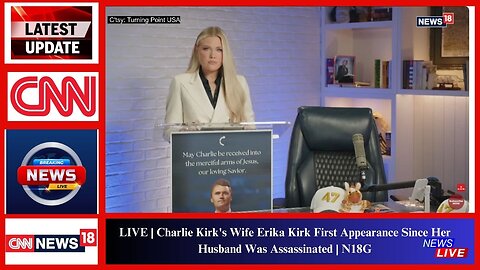 LIVE | Charlie Kirk's Wife Erika Kirk First Appearance Since Her Husband Was Assassinated | N18G