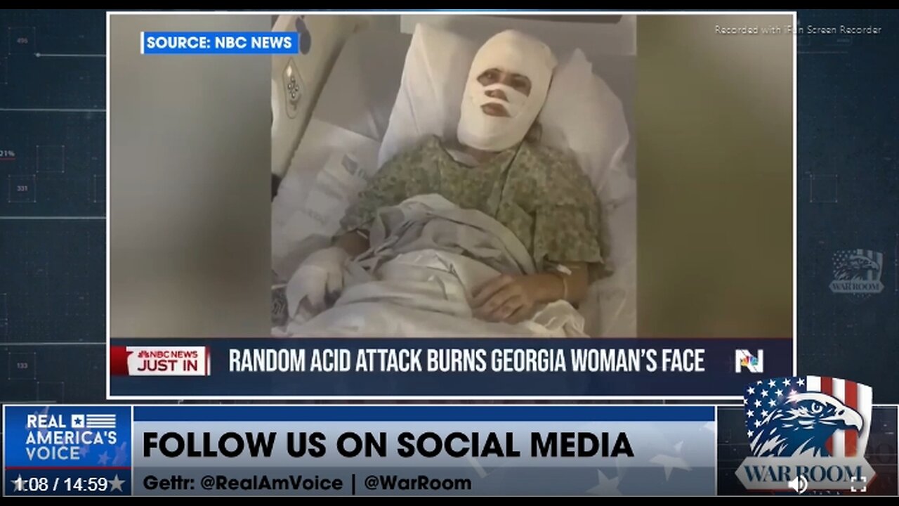 HIGHLY TOXIC ACID ATTACK BURNS WOMAN LEAVING CHRISTIAN SERVICE IN SAVANNAH GA - PROSECUTOR WANTS TRUMP TO SEND NAT GUARD - 7 mins.