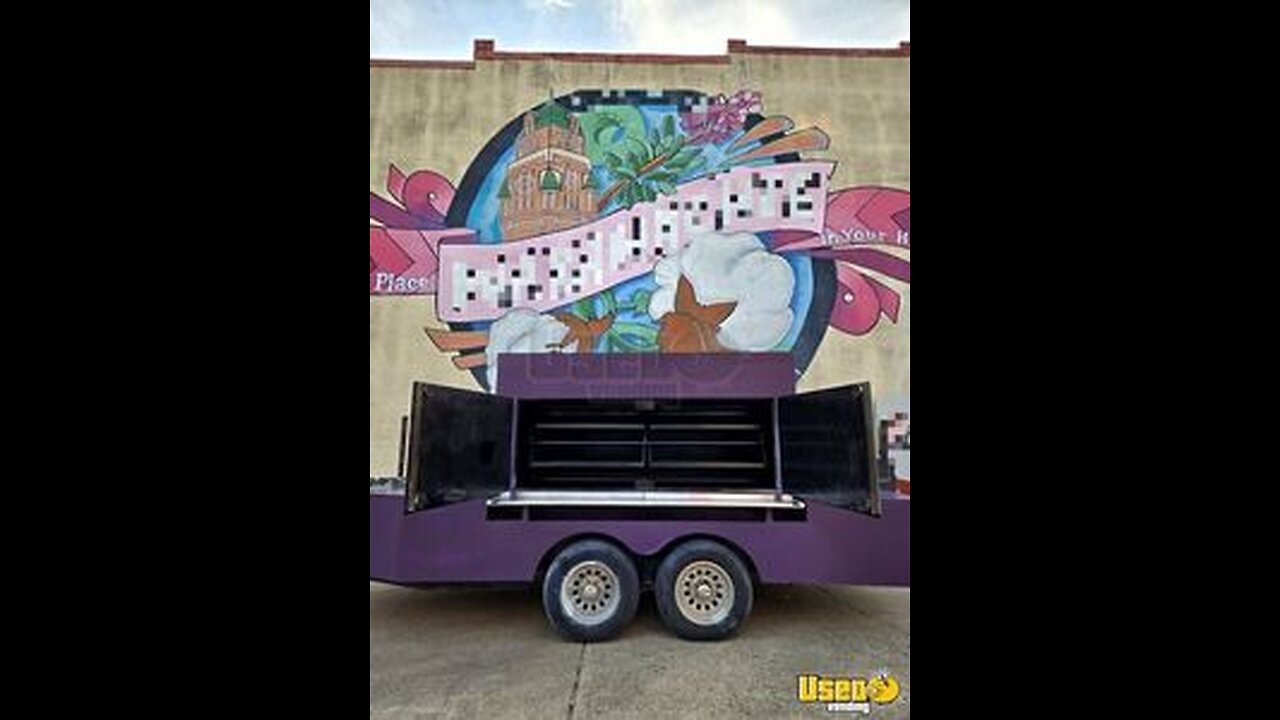 Barely Used 2025 - Custom Rotisserie Smoker | Barbecue Food Trailer for Sale in Texas!
