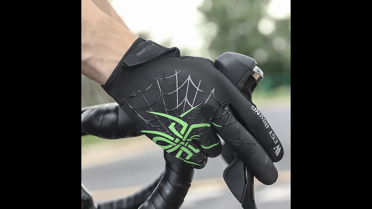 Spring and Autumn Shockproof, Breathable, Windproof, Sensitive Touchscreen Full-Finger Gloves