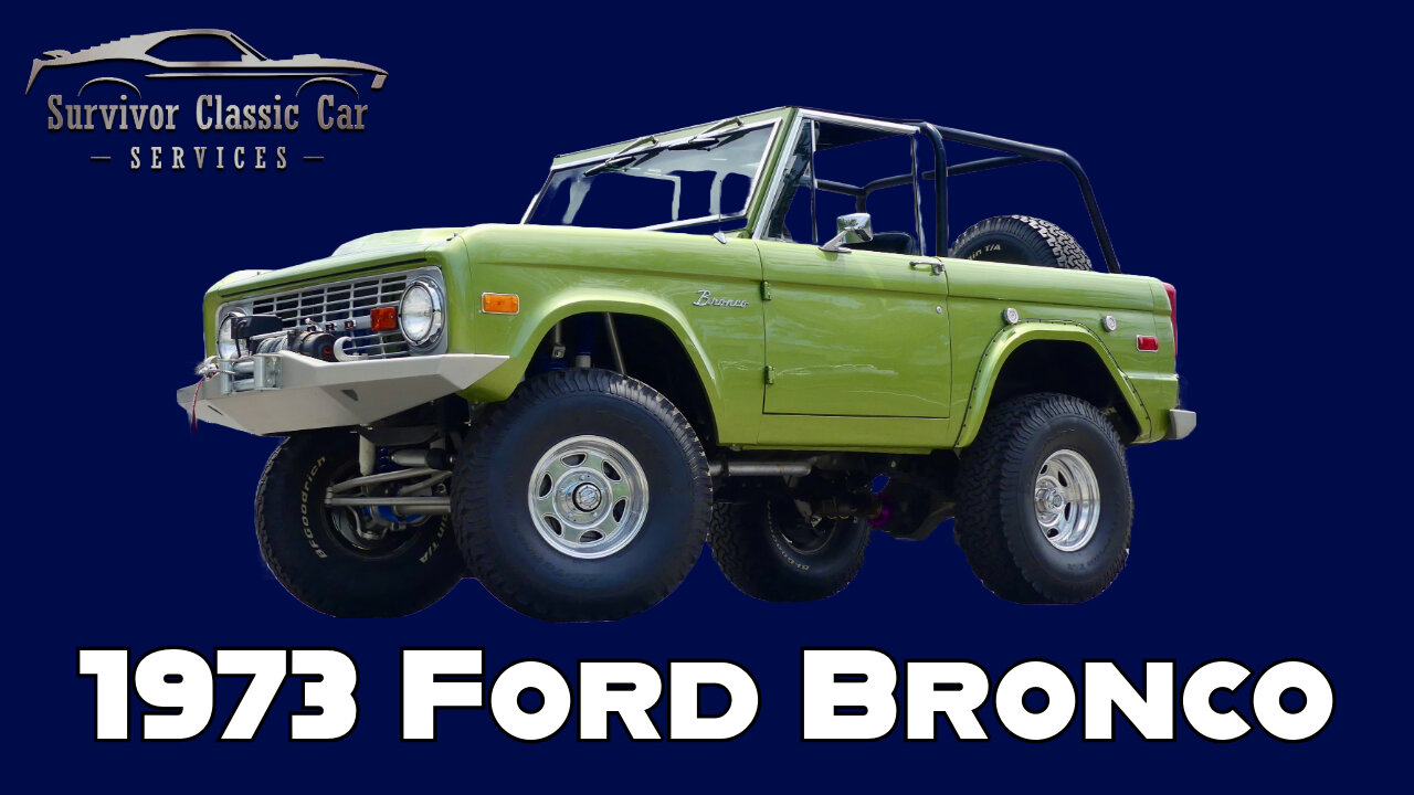 Show Stopping Limestone Green Metallic Custom 73 Bronco w/ 351 Windsor V8 & Auto