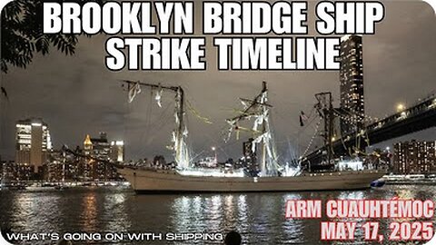 Brooklyn Bridge Timeline of the Allision by the Mexican Naval Training Ship ARM Cuauhtémoc