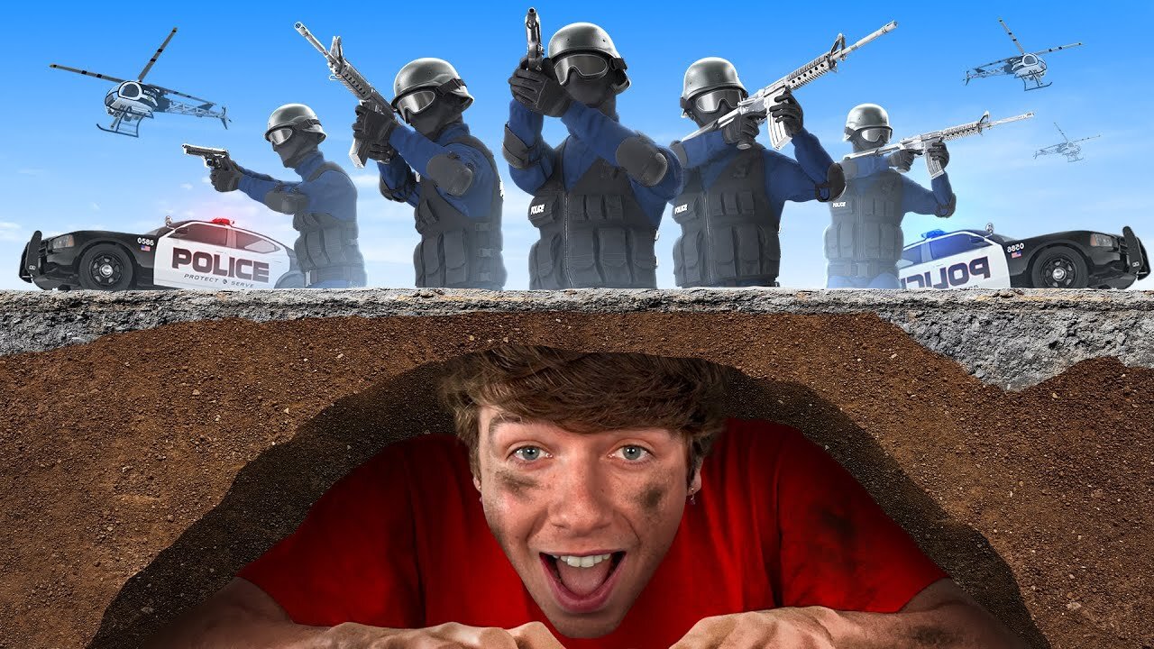 1 vs 100 Player Manhunt! funny