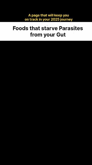 Foods that starve parasites from your gut