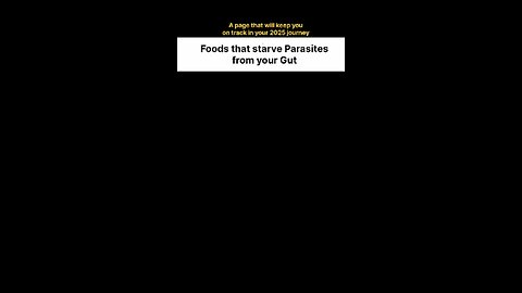 Foods that starve parasites from your gut