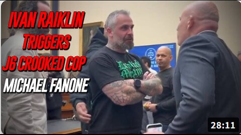 WATCH: J6 Crooked Capitol Police Officer Michael Fanone Goes Fully Mental, Defamatorily Accuses Retired Green Beret Ivan Raiklin Of Threatening To Rape His Children
