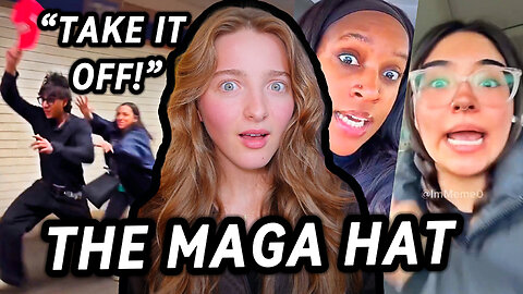 INSANE Leftists React To MAGA Hat