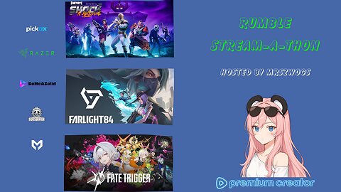 STREAM A THON All Day, All Fun #razer #pickax #domeasolid #spacepanda @Mystivis