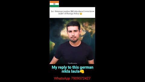 my reply to this german citizen nikla laula. i stand with #india #instagram #love #instagood