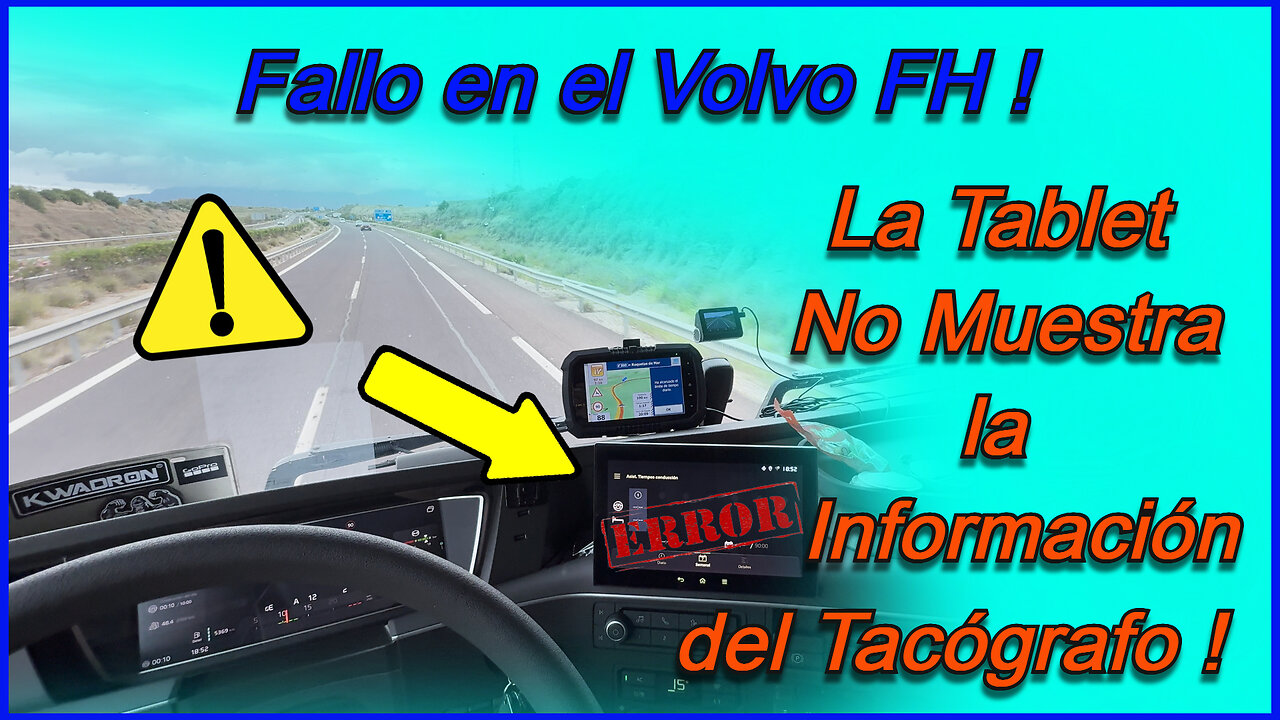 Fallo en el Volvo FH ❗️ La Tablet No Muestra la Información del Tacógrafo ❗️ #volvofh #fallovolvofh