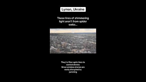 These lines of light aren’t from spider webs…