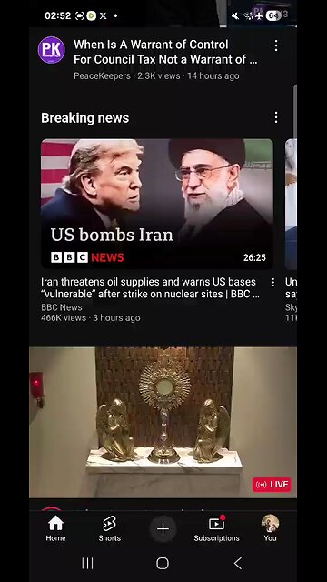 YouTube news topics Iran,USA 23/06/2025