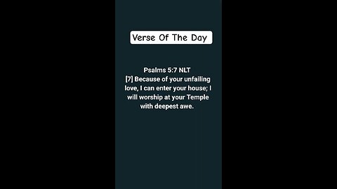 Verse Of The Day