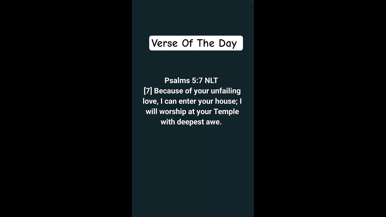 Verse Of The Day