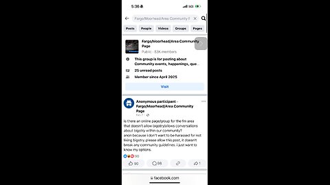 Where can I find a page/group in the fm area that doesn’t allow bigotry?