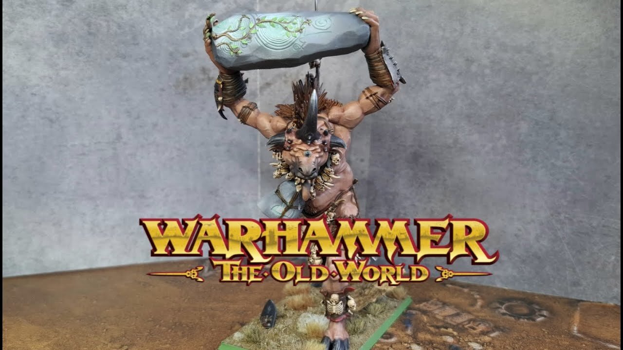 WARHAMMER THE OLD WORLD SPEED PAINT A BEASTMEN CYGOR_GHORGON